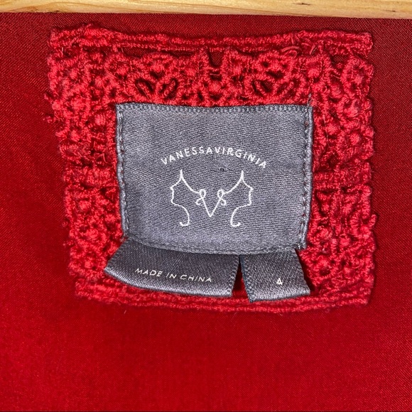 Anthro Vanessa Virginia Silk Paisley Floral Bell Sleeve Dress - Picture 6 of 9